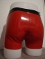 Mobile Preview: Latex Shorts - rot schwarz - ( size M )