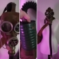 Mobile Preview: gasmaske mit schlauch tasche filter modifiziert vintage goth steampunk