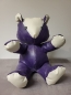 Preview: Latex Teddy - lila/weiss