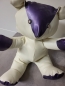Preview: Latex Teddy - weiss/metallic lila