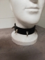 Preview: halsband gewebeverstärktes gummi mit krallen spikes goth dark fashion