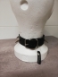 Preview: halsband aus gewebeverstärktem gummi latex mit krallen spikes und schnalle aus stahl