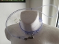 Preview: pvc halsband mit d-ring und leine mit karabinerhaken in transparent bdsm goth dark fashion