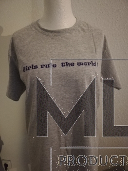 girls rule the world, text, t-shirt