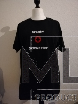 Kranke Schwester bedrucktes T-Shirt