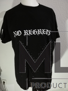 No regrets kein bedauern t-shirt bedruckt