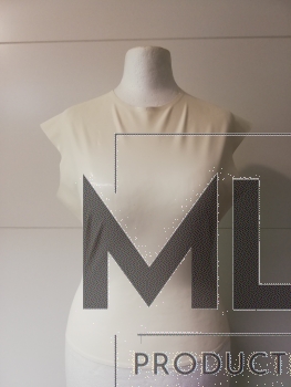 Latex Basic - Top mit ausgestellten Schultern