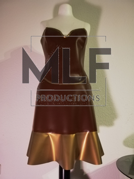 Latex Set - Braun Gold - Size S