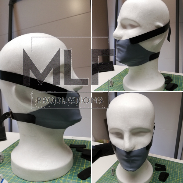 Latex Basic Halbmaske "Schredder"