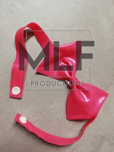 Latex Fliege - pink/fuchsia