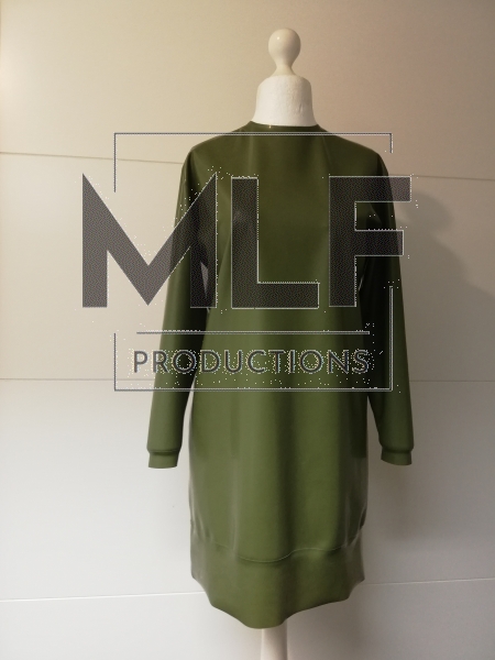 Latex long sleeve dress