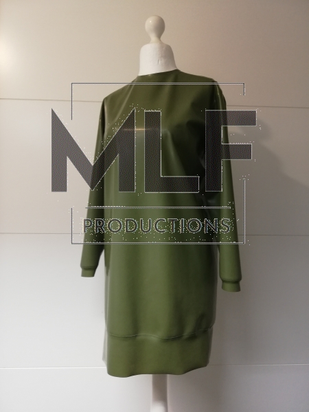 Latex long sleeve dress