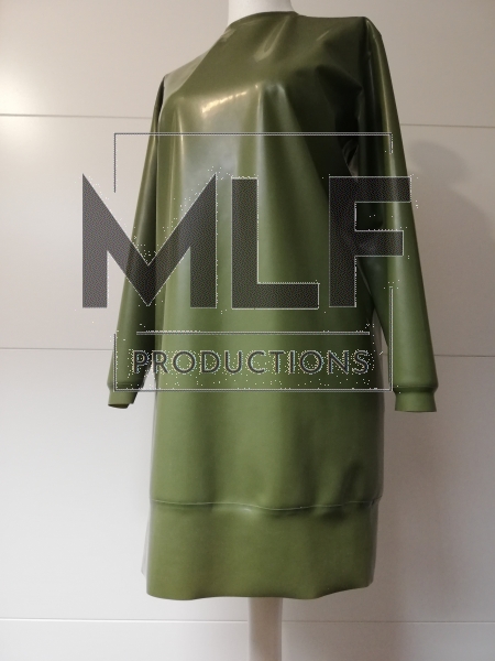 Latex long sleeve dress
