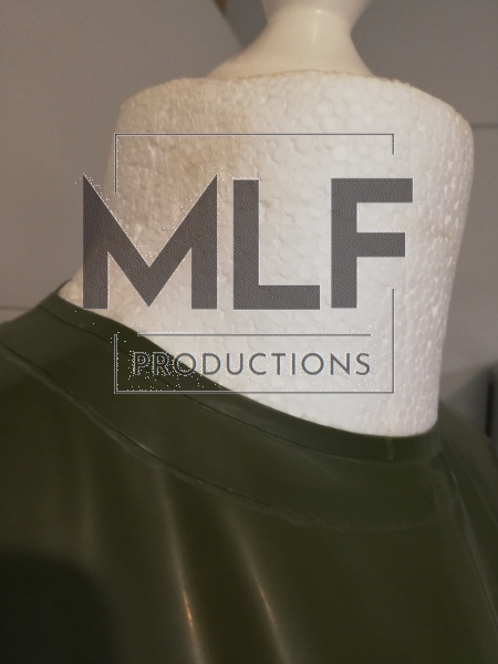 Latex long sleeve dress