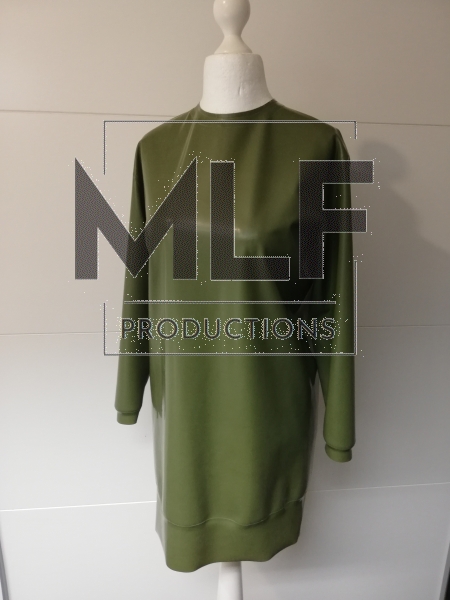 Latex long sleeve dress